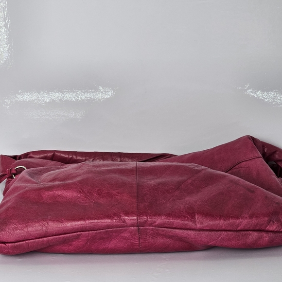 HOBO The Original Betty Leather Slouchy Tote Shoulder Bag in Bordeaux, EUC - Picture 8 of 13